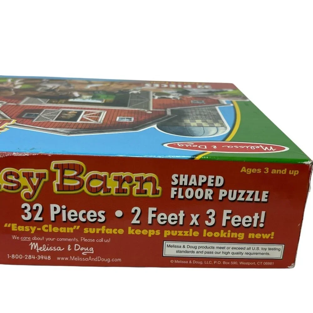 Melissa & Doug Busy Barn Large Floor Puzzle Farm 2 Feet X 2 Feet 32 Pieces